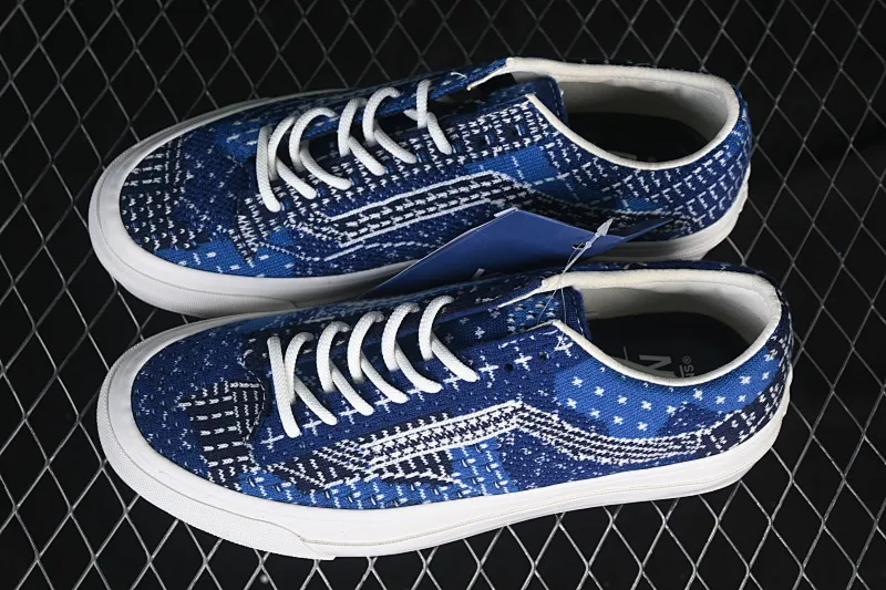 All categories Vans Vans series Vans Low Vans Old Skool 36 EK woven series Comfortable and versatile non-slip and wear-resistant casual skate shoes VN000SHXBLU